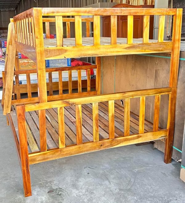 Giường tầng cao cấp giá rẻ, Giường tầng gỗ chắc chắn, cao cấp, 1. 4/1. 6m. dạt nan dày 15mm