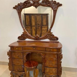 Bàn trang điểm gỗ me tây