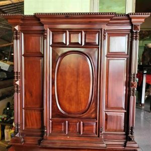 Tủ thờ 13 trám gõ đỏ. kích thước 130x140x65