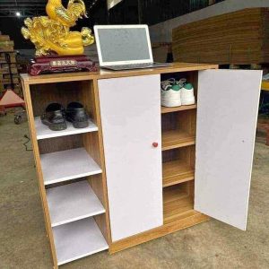Tủ giày dép gỗ mdf kích thước 80x80x30cm
