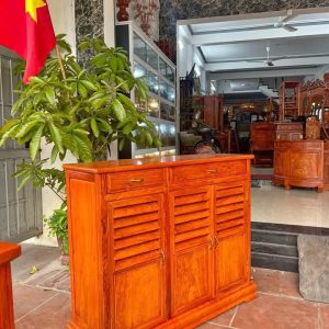 Tủ giày dép gỗ hương đá