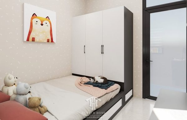 GIƯỜNG NGỦ GỖ BA THANH MDF CHỐNG ẨM